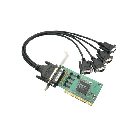 Moxa 4Port Upci Board, Rs-232, Lowprofile, Wide Temperature POS-104UL-T